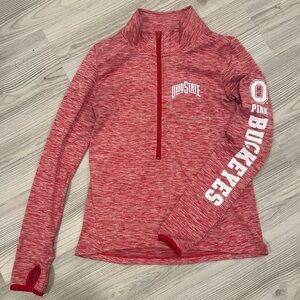 VS PINK Ohio State Buckeyes quarter zip size medium